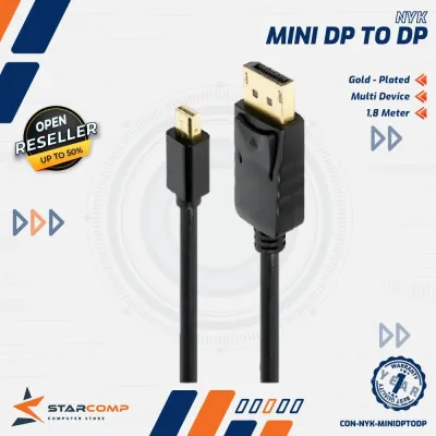 KABEL NYK MINI DISPLAY PORT TO DISPLAY PORT M/M 1.8M