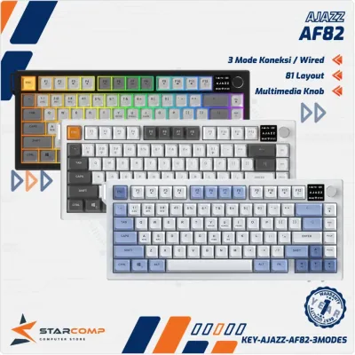 KEY AJAZZ AF82 3MODES SCREEN (GLACIER )