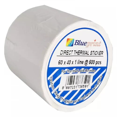DIRECT THERMAL STICKER BLUEPRINT 60X40 MM
