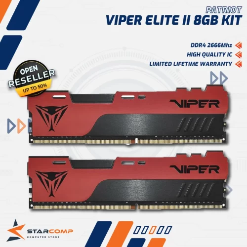 PATRIOT VIPER ELITE II 8GB KIT DDR4 2666MHZ - PVE248G266C6K