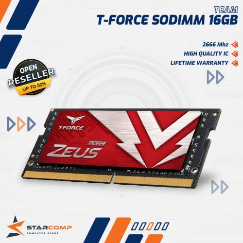 TEAM T-FORCE ZEUS 16GB DDR4 2666MHZ