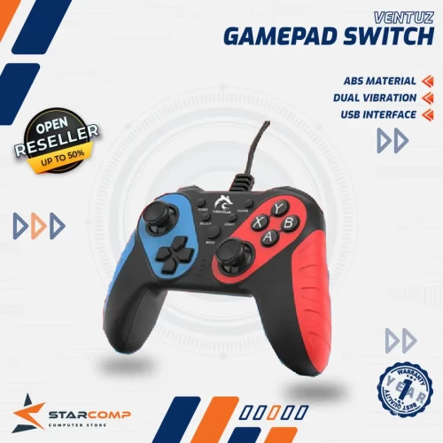 VENTUZ SWITCH GAMEPAD DUAL VIBRATION WIRED