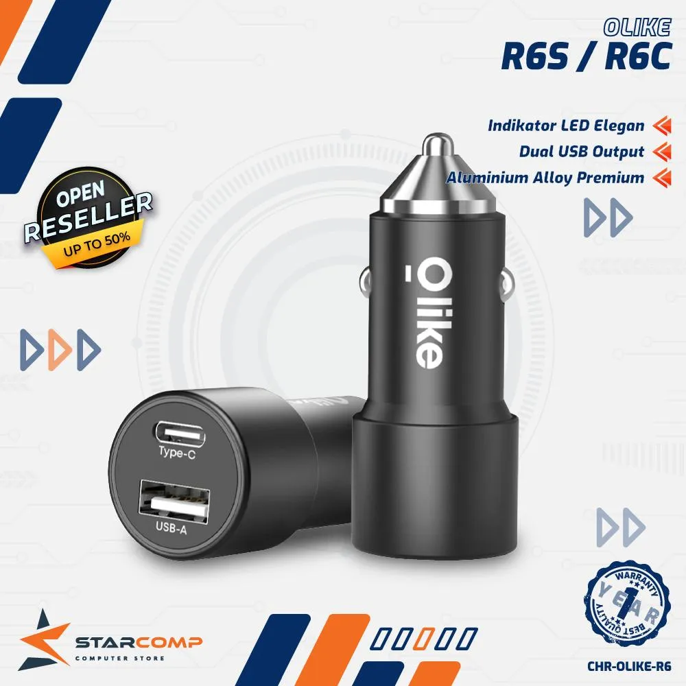 CAR CHARGER OLIKE SET A+C 2.4 R6S