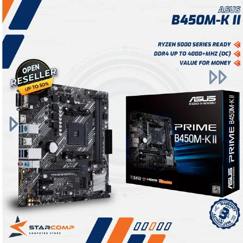 ASUS PRIME B450M-K II M-ATX MOTHERBOARD AMD AM4 B 450 M
