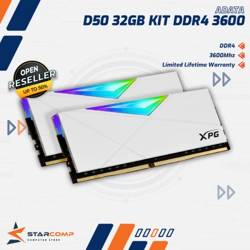 ADATA XPG SPECTRIX D50 RGB 32GB KIT DDR4 3600MHZ