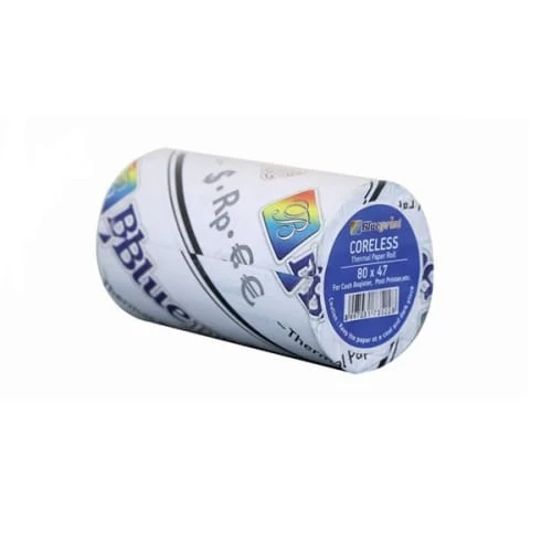 BLUEPRINT 80X47MM THERMAL PAPER ROLL CORELESS