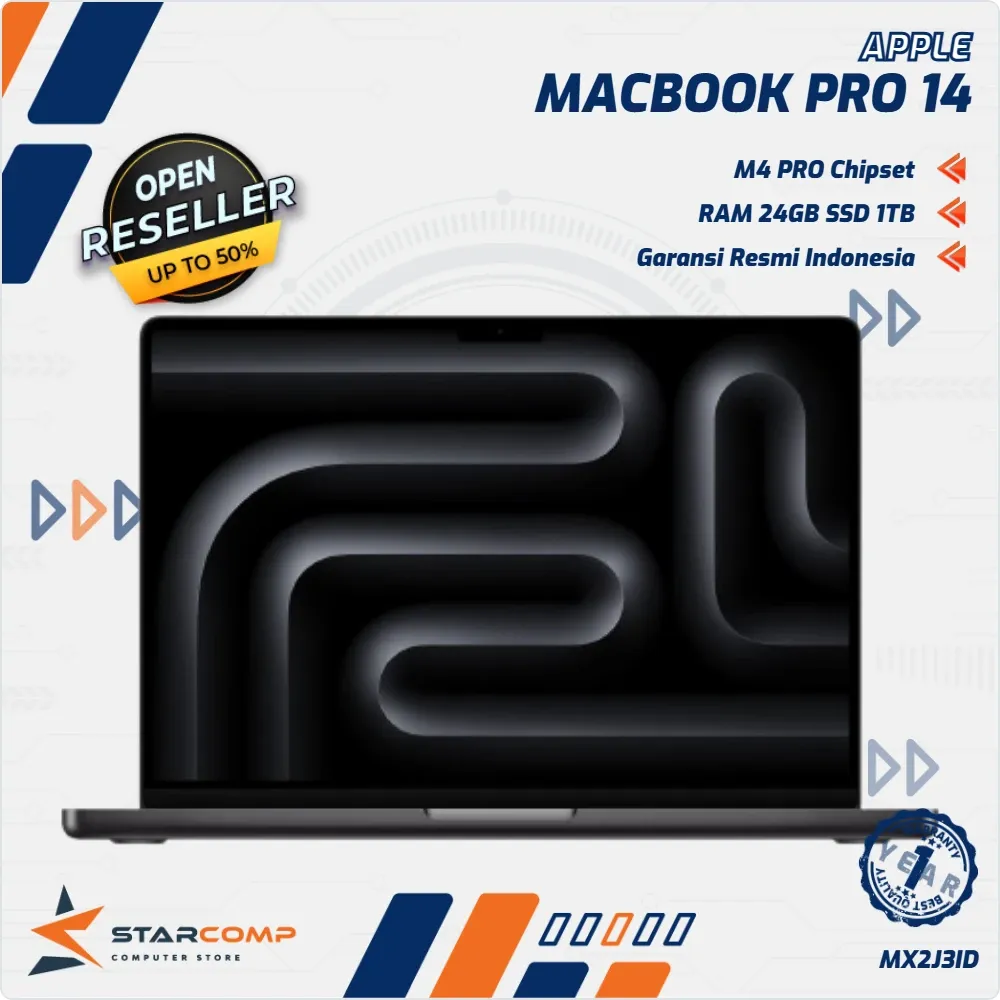 NOTEBOOK APPLE MACBOOK PRO 14 M4 PRO 20C GPU 24GB