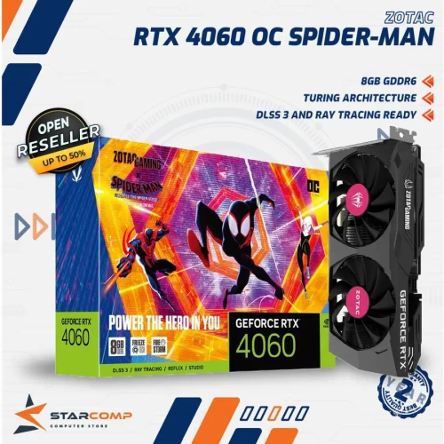ZOTAC GAMING GEFORCE RTX 4060 8GB GDDR6 OC SPIDER-MAN EDITION