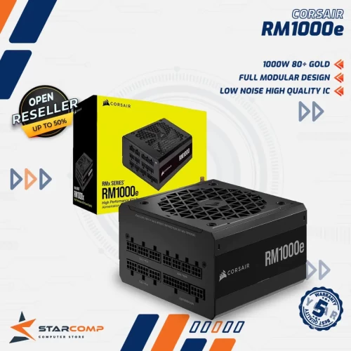 CORSAIR RM1000E 1000W 80+ GOLD FULL MODULAR