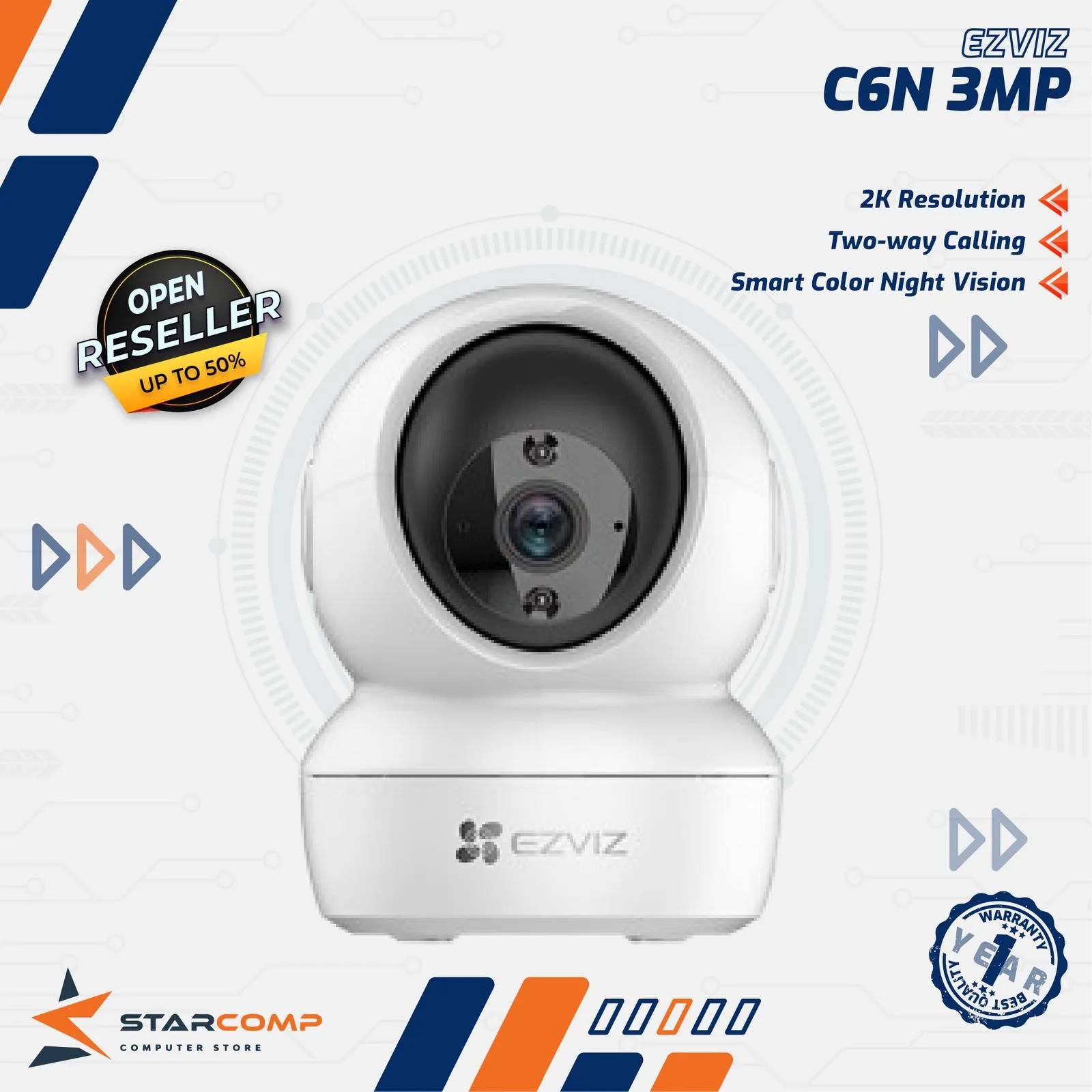 CCTV EZVIZ CS-C6N PRO 3MP 2K INDOOR