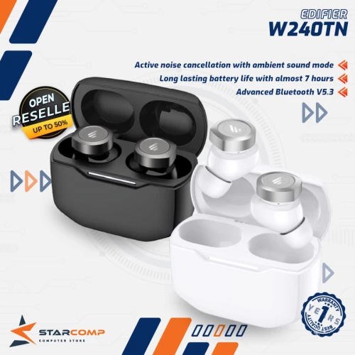 EDIFIER TWS W240TN TRUE WIRELESS NOISE CANCELLATION IN-EAR