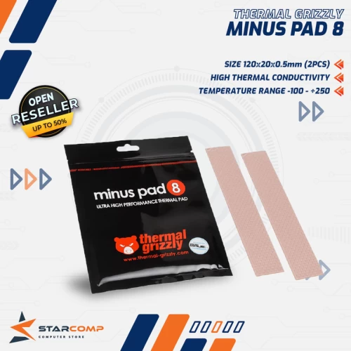THERMAL GRIZZLY MINUS PAD 8 120X20X0.5MM