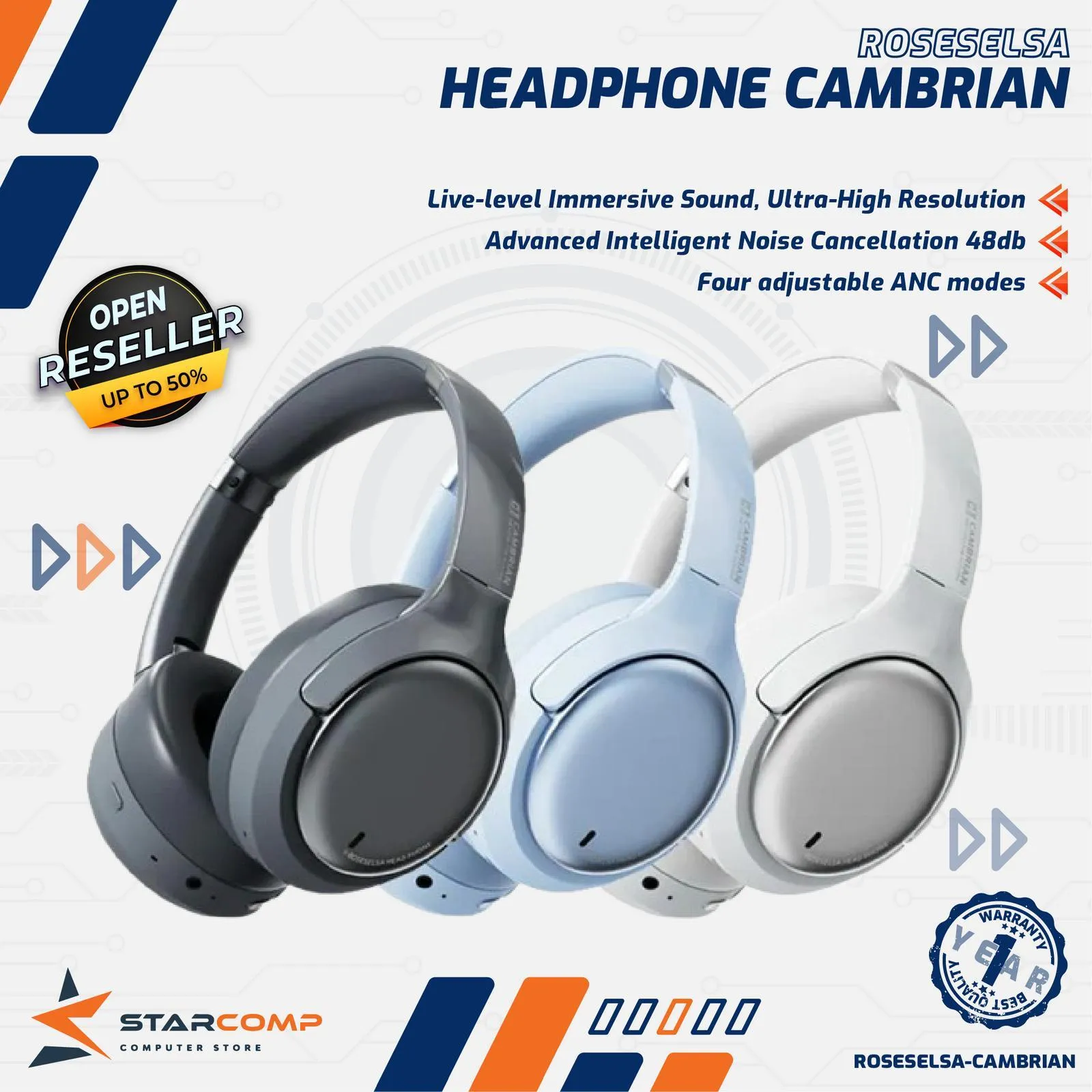 HEADSET ROSESELSA CAMBRIAN