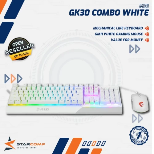 MSI VIGOR GK30 COMBO WHITE US