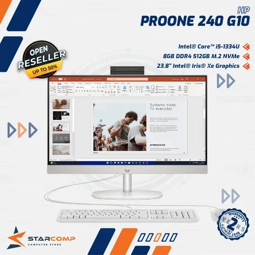 HP PROONE 240 G10 CORE I5-1334U 8GB SSD 512GB 23.8" FHD W11