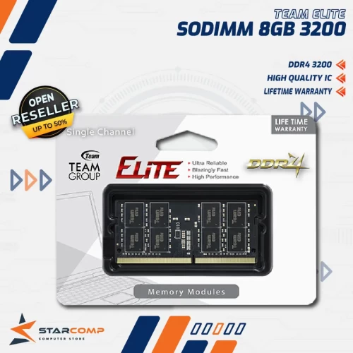 TEAM ELITE 8GB DDR4 3200MHZ