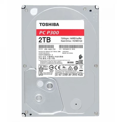 TOSHIBA P300 2TB HARDDISK INTERNAL