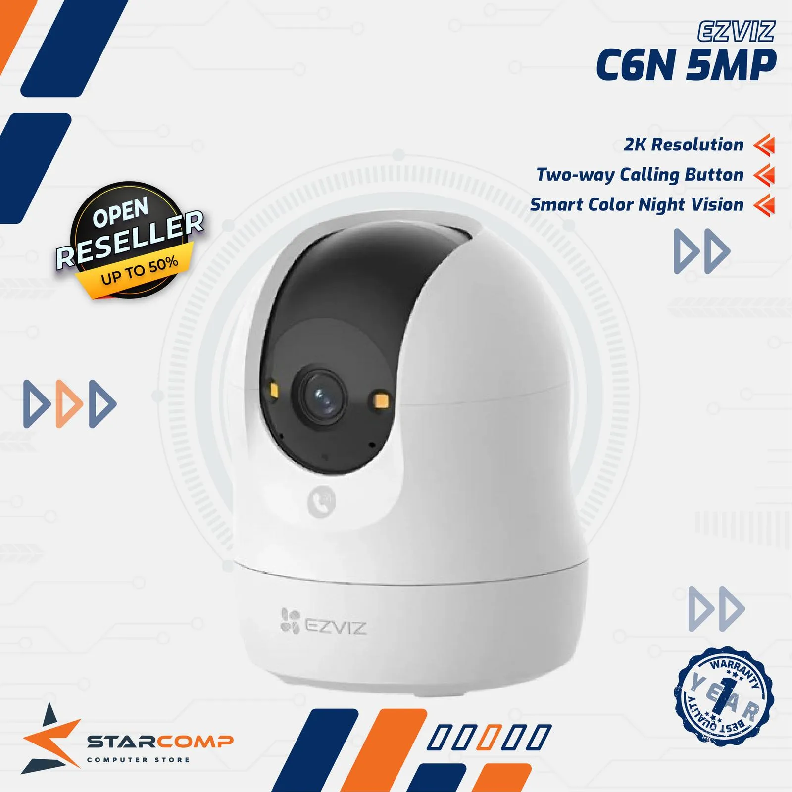 CCTV EZVIZ CS-C6N G1 5MP 3K INDOOR