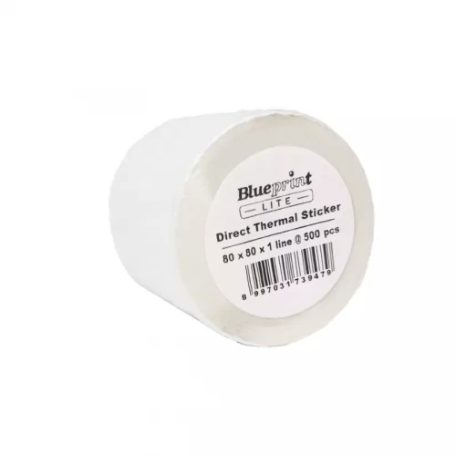 BLUEPRINT LITE 80X80MM DIRECT THERMAL STICKER