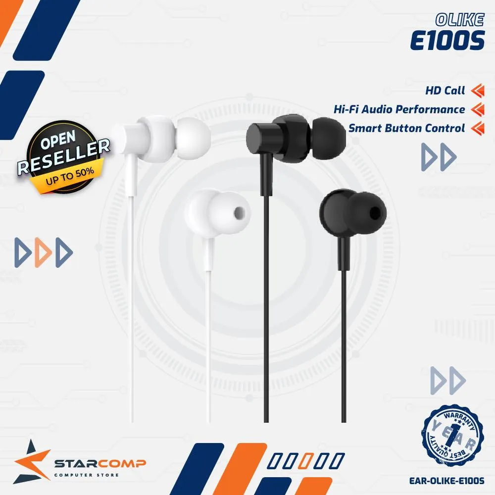 EARPHONE OLIKE WIRED E100S