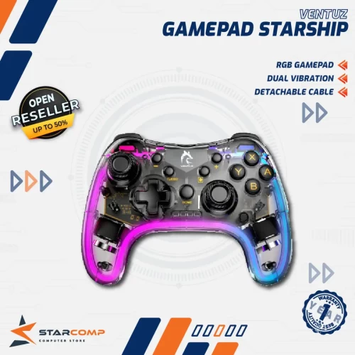 VENTUZ STARSHIP RGB GAMEPAD DUAL VIBRATION