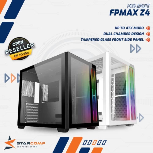 ENLIGHT FPMAX Z4 DUAL CHAMBER RGB TEMPERED GLASS