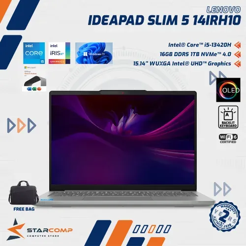 LENOVO IDEAPAD SLIM 5 14IRH10 I5-13420H 16GB 1TB WUXGA OLED W11 OHS
