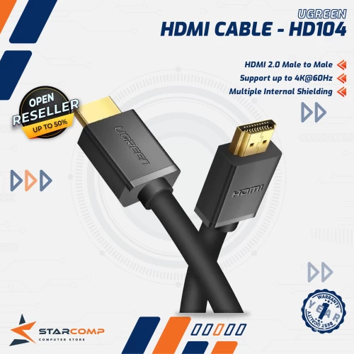 UGREEN HDMI TO HDMI 2.0 4K MALE TO MALE - HD104