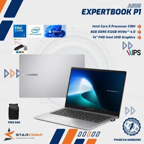 ASUS EXPERTBOOK P1403CVA CORE 5-210H 8GB SSD 512GB 14" FHD W11 OHS