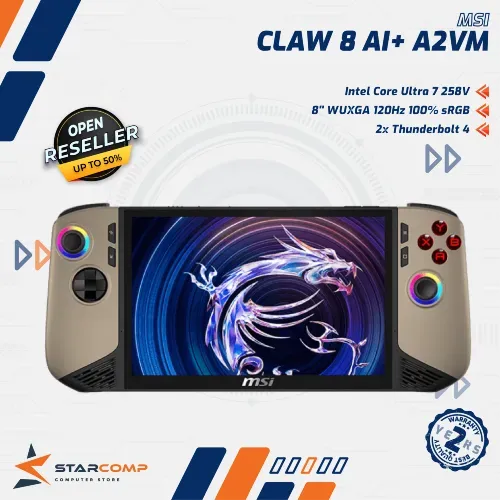MSI CLAW 8 AI+ TOUCH ULTRA 7-285V 32GB 1TB 8" WUXGA 120HZ W11