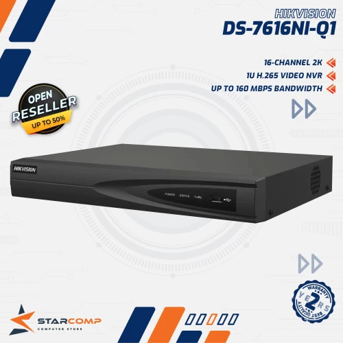 HIKVISION DS-7616NI-Q1 16 CHANNEL 4K