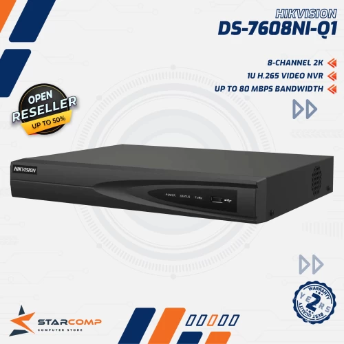 NVR HIKVISION DS-7608NI-Q1 8 CHANNEL 4K