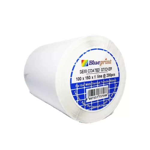 BLUEPRINT 100X150MM 200PCS DIRECT THERMAL BARCODE STICKER