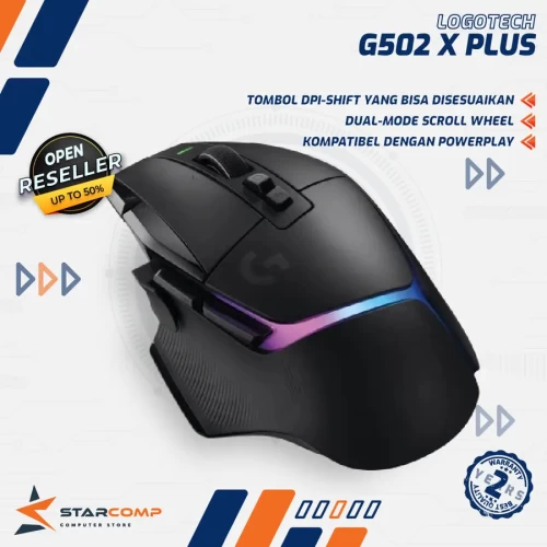 LOGITECH G502X PLUS HERO WIRELESS
