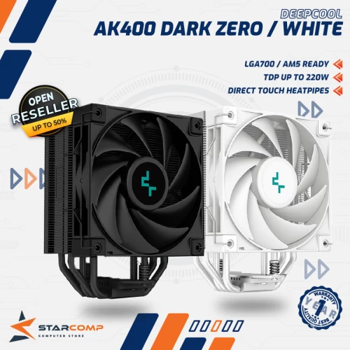 DEEPCOOL AK400 ZERO DARK / WHITE
