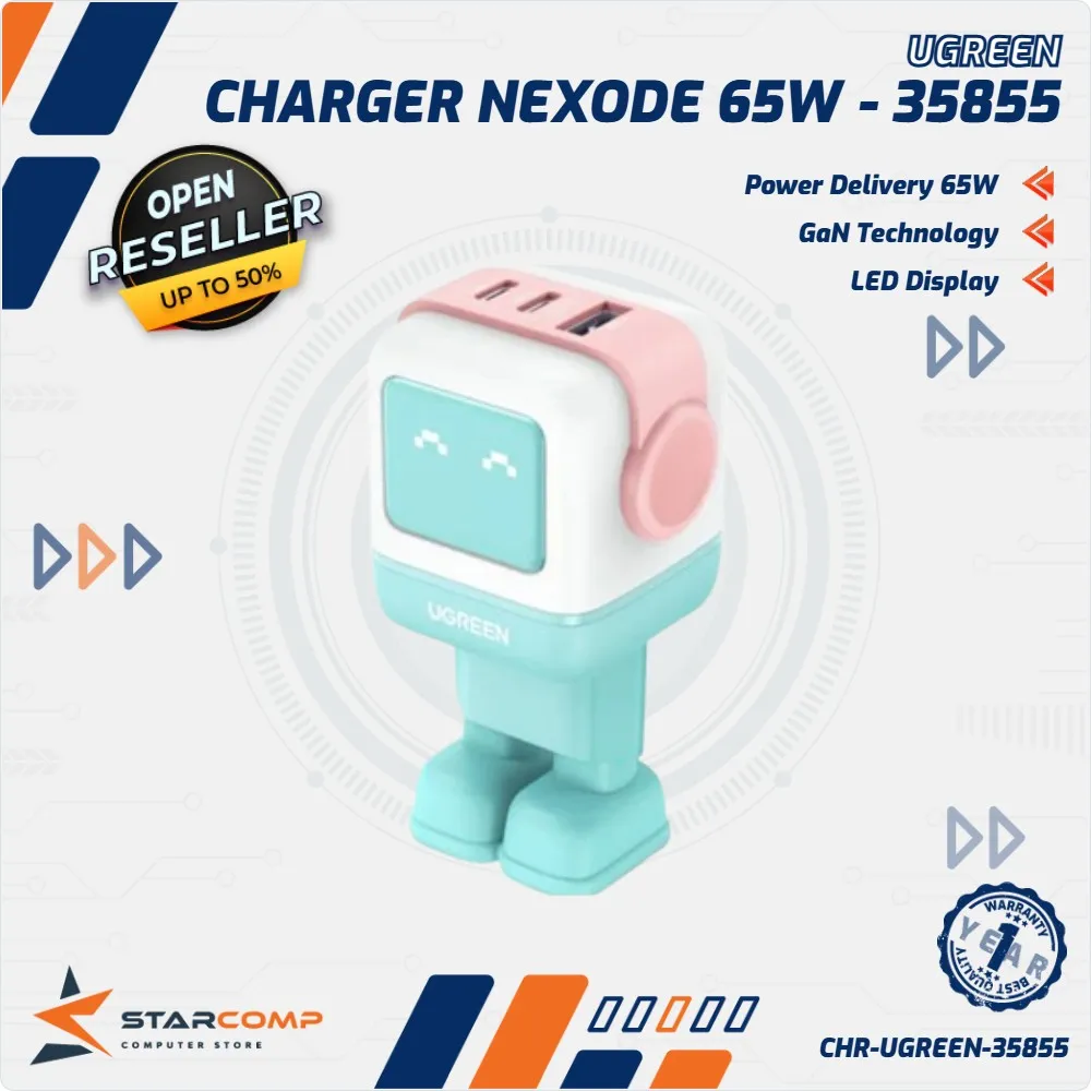 CHARGER UGREEN NEXODE GAN 65W (35855)