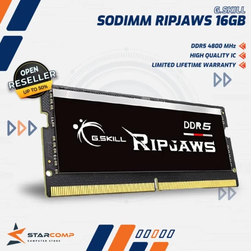 GSKILL RIPJAWS DDR5 16GB 4800MHZ F5-4800S4039A16GX1-RS
