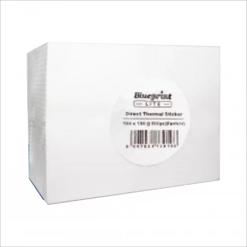 BLUEPRINT LITE 100X150MM 500PCS DIRECT THERMAL BARCODE STICKER