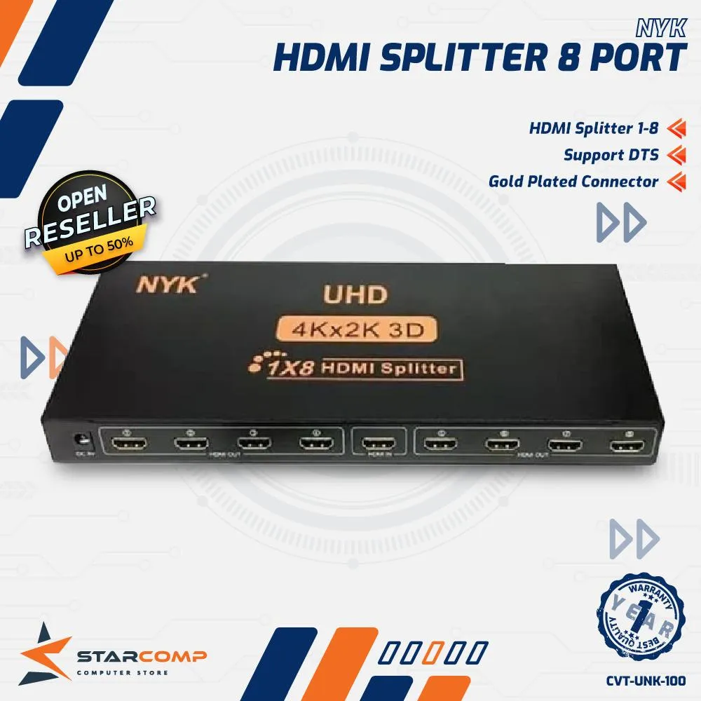 HDMI SPLITER NYK 8 PORT