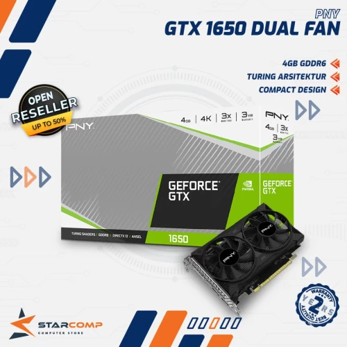 PNY NVIDIA GTX 1650 4GB GDDR6 128 BIT