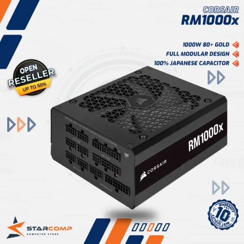CORSAIR RM1000X 1000 WATT 80+ GOLD FULLY MODULAR