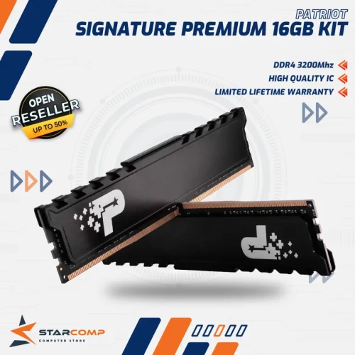 PATRIOT SIGNATURE PREMIUM 16GB KIT DDR4 3200MHZ