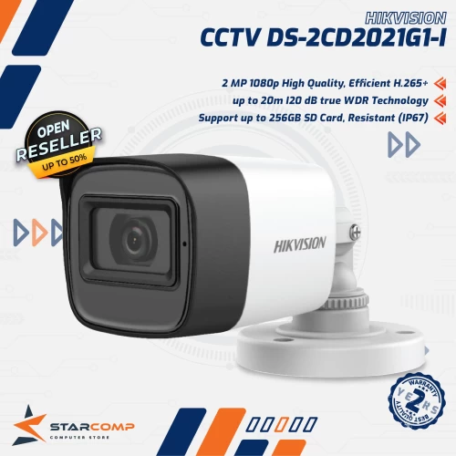 HIKVISION DS-2CD2021G1-I 2MP OUTDOOR