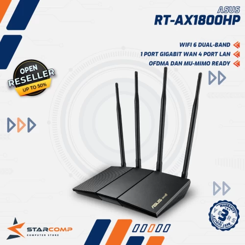 ASUS RT-AX1800HP DUAL BAND HIGH POWER AIMESH