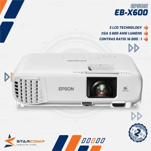 PROJECTOR EPSON EB-X600 TKDN XGA 3600 LUMENS HDMI 3LCD