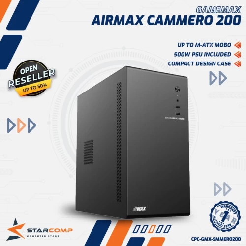 GAMEMAX AIRMAX CAMMERO 200 M-ATX + PSU 500W