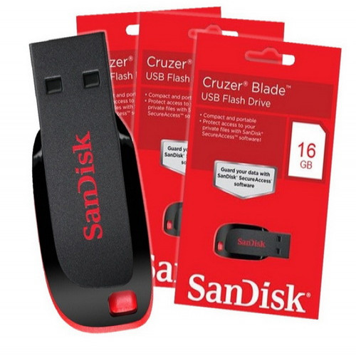 FLASHDISK SANDISK CRUZER BLADE 16 GB 2.0