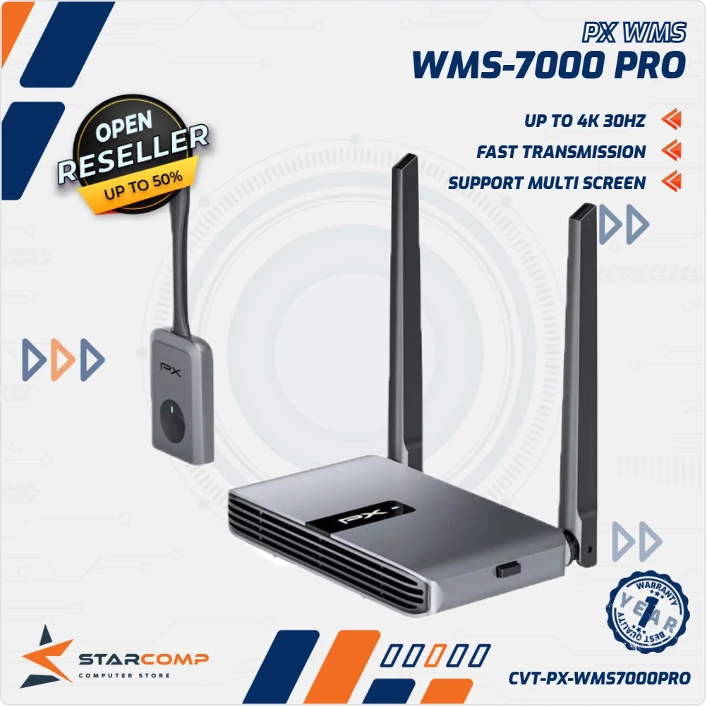 WIRELESS HD TRANSMITTER RECEIVER PX WMS-7000 PRO