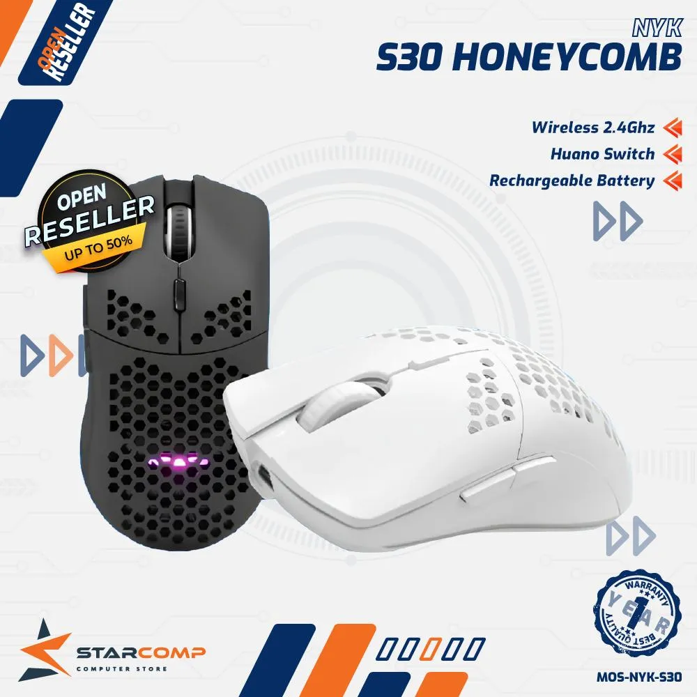 MOUSE NYK S30 HONEYCOMB