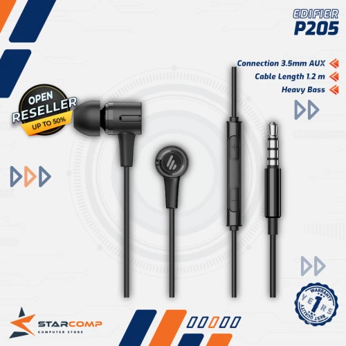 EDIFIER P205 SEMI IN-EAR SUPER BASS